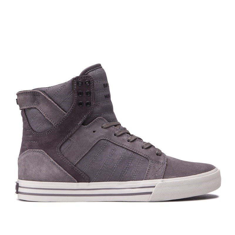 Supra Skytop - Γυναικεια Sneakers Ψηλα - Γκρι (GR4701)